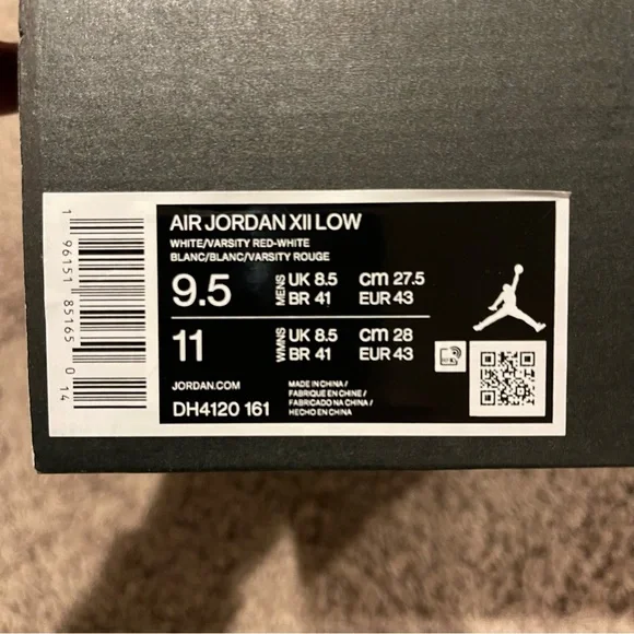 NIB Air Jordan 12 Low Golf 'Cherry' Brand new. - Picture 15 of 16